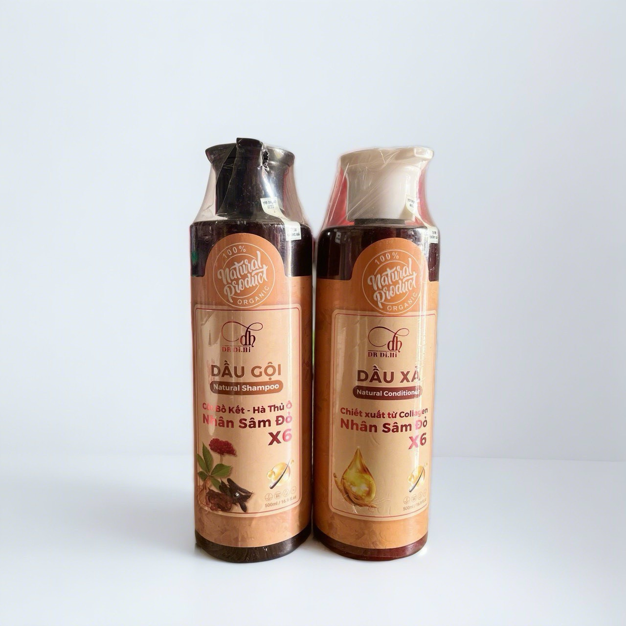 Combo gội xả Collagen Nhân sâm đỏ X6 Dr Di hi (mẫu mới Combo gội xả Collagen Nhân sâm đỏ X6 Dr Di hi (mẫu mới