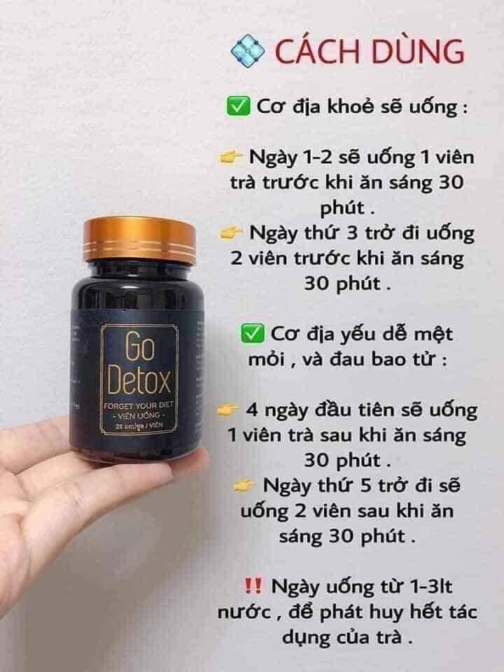 Trà Go lean detox" Viên Uống Giảm Cân Cho Cơ Địa Khó Giảm