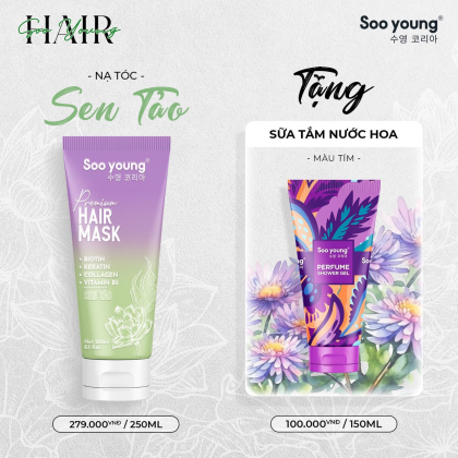 Nạ Tóc Sen Tảo SooYoung 250Ml