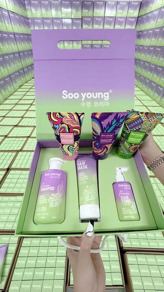 Combo Gội Xả Xịt Tóc Sen Tảo Sooyoung Combo Gội Xả Xịt Tóc Sen Tảo Sooyoung