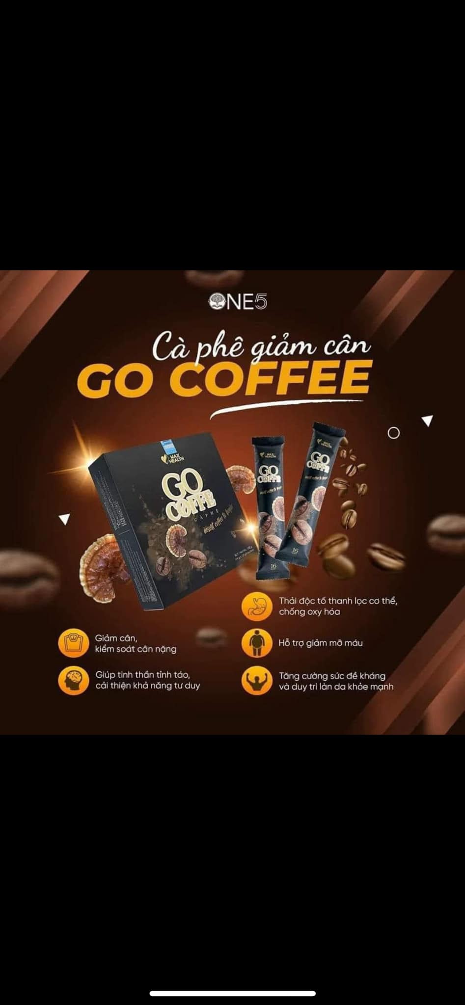 Cà Phê Giảm Cân Go Coffe Max Health Hộp Lớn 12 Gói Cà Phê Giảm Cân Go Coffe Max Health Hộp Lớn 12 Gói