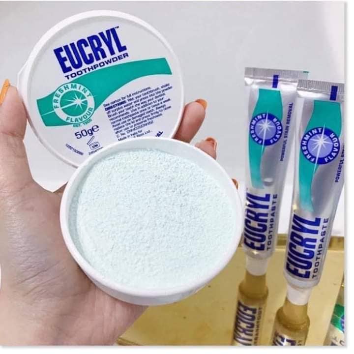 Combo Kem Đánh Trắng Răng Và Bột Tẩy Trắng Răng Eucryl Tooth Powder Combo Kem Đánh Trắng Răng Và Bột Tẩy Trắng Răng Eucryl Tooth Powder
