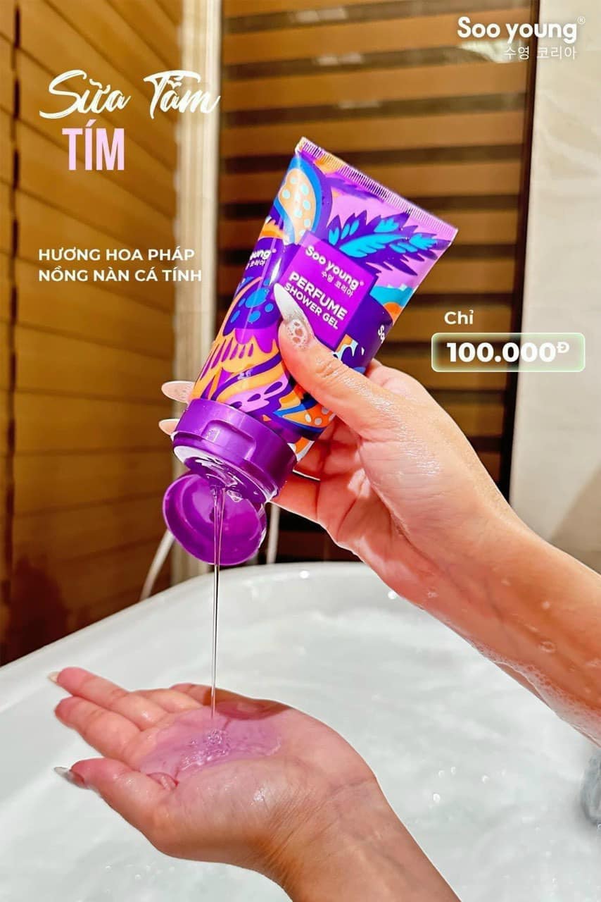 Sữa Tắm Hương Nước Hoa Soo Young Màu Tím Sữa Tắm Hương Nước Hoa Soo Young Màu Tím