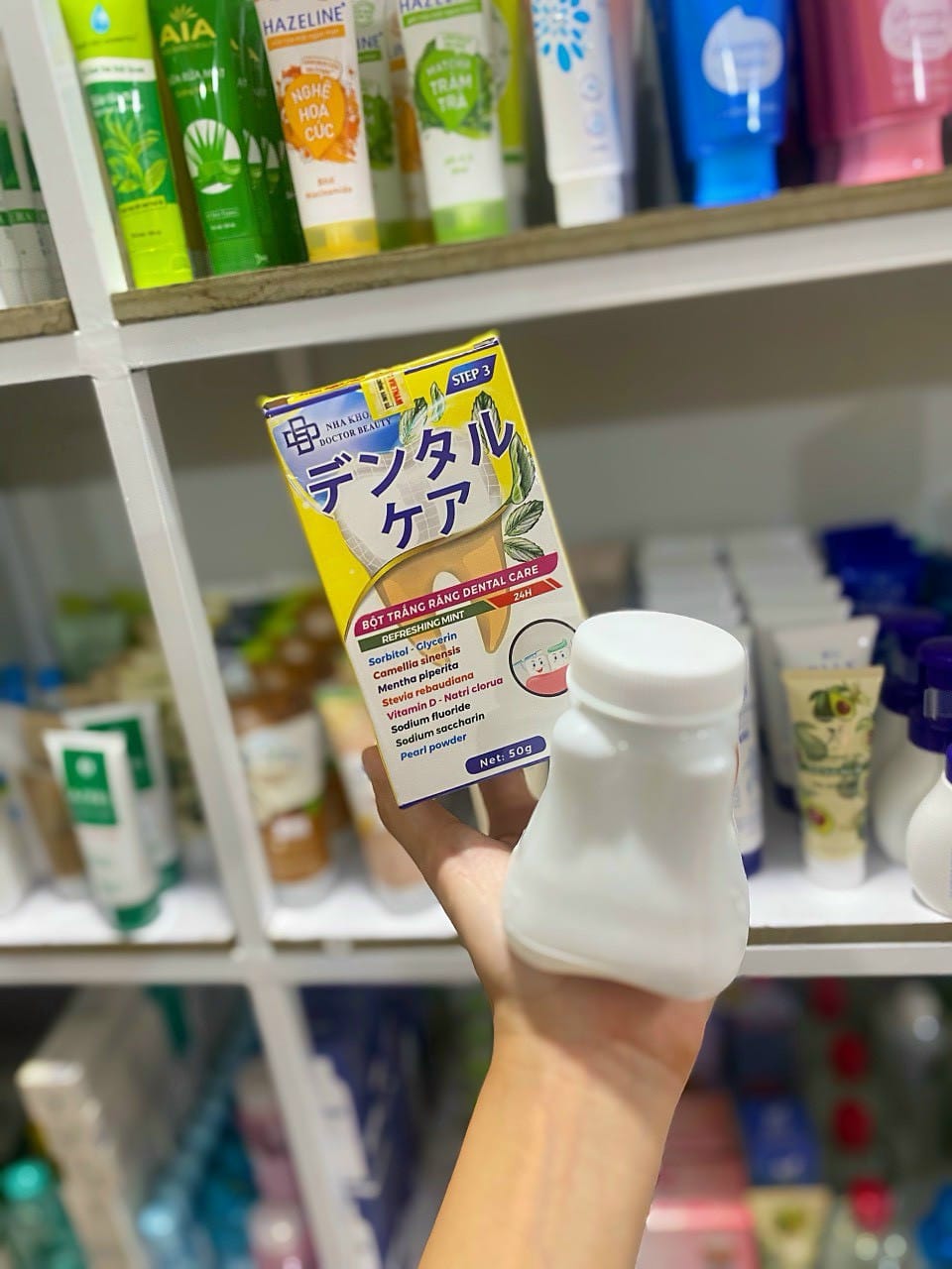 Bột Trắng Răng Dental Care Làm sạch ngừa sâu răng, mảng bám răng giữ răng sáng bóng Bột Trắng Răng Dental Care Làm sạch ngừa sâu răng, mảng bám răng giữ răng sáng bóng