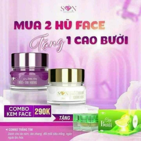 Combo Kem Dưỡng Trắng Da, Giảm Mụn son Cosmetic Tặng Kèm Cao Bưởi Loại Bỏ Thâm Sạm Se Khít Lỗ Chân Lông Combo Kem Dưỡng Trắng Da, Giảm Mụn son Cosmetic Tặng Kèm Cao Bưởi Loại Bỏ Thâm Sạm Se Khít Lỗ Chân Lông