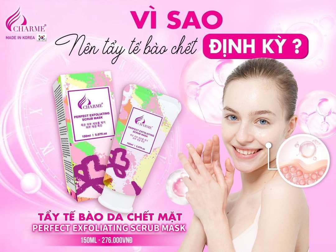 Tẩy Tế Bào Chết Da Mặt Charme Perfect Exfoliating Scrub Mask Tẩy Tế Bào Chết Da Mặt Charme Perfect Exfoliating Scrub Mask