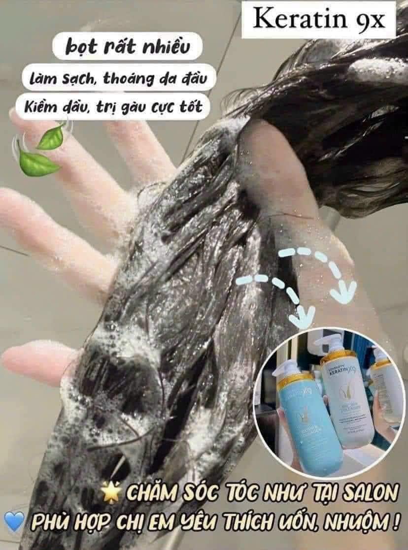 Combo Gội Xả Biotin Collagen Voudioty Keratin x9 500ml Combo Gội Xả Biotin Collagen Voudioty Keratin x9 500ml