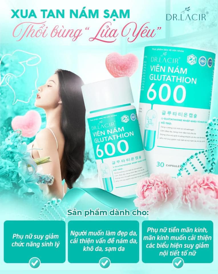 Viên Uống Trắng Da Glutathione 600 Dr Lacir Viên Uống Trắng Da Glutathione 600 Dr Lacir