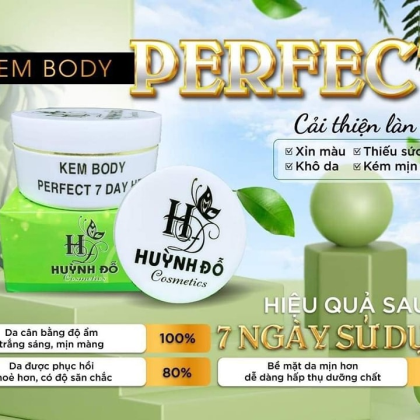 Kem Body Perfect 7 Day HD Huỳnh Đỗ Kem Body Perfect 7 Day HD Huỳnh Đỗ