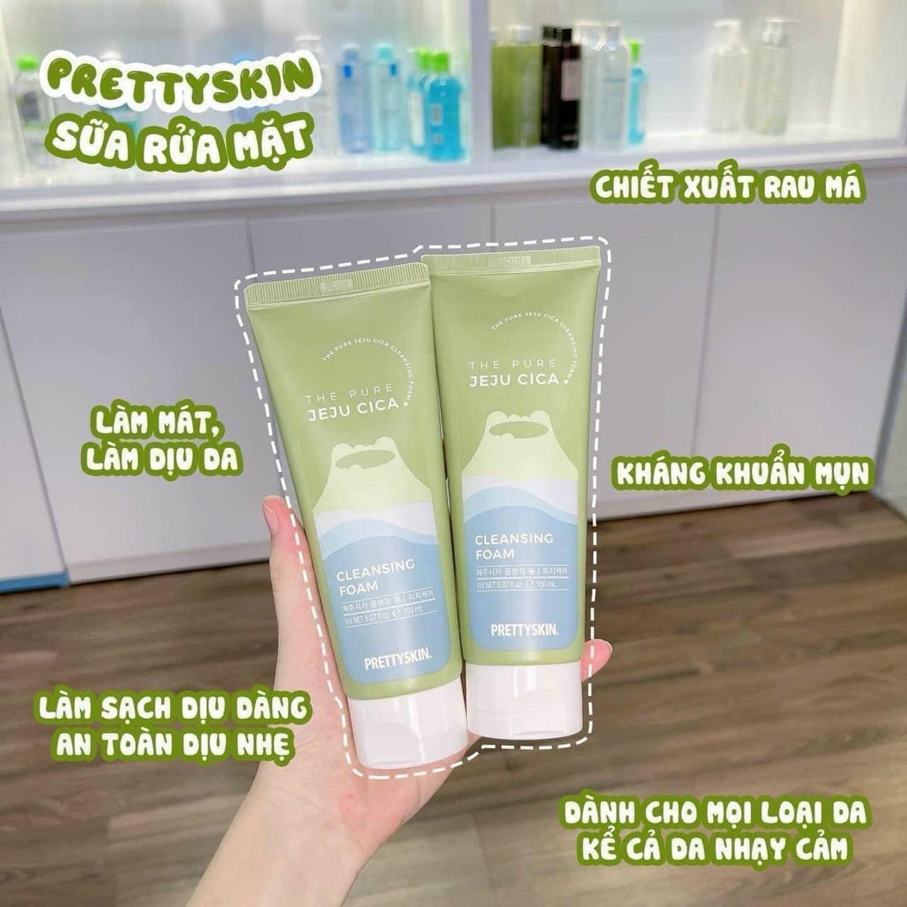 Sữa Rửa Mặt Rau Má PrettySkin Tiễn Mụn Đi Xa Sữa Rửa Mặt Rau Má PrettySkin Tiễn Mụn Đi Xa