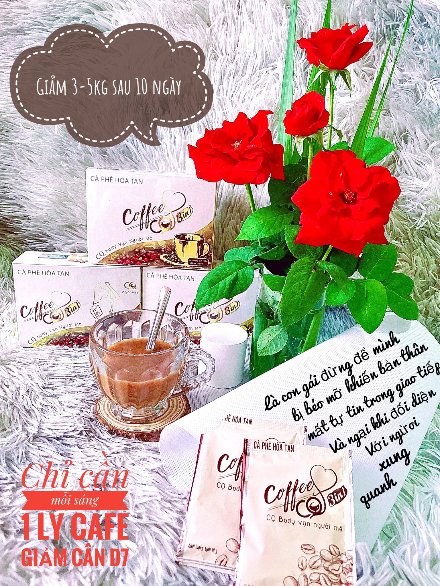 Cafe Hòa Tan Hỗ Trợ Giảm Cân Cq 3In1 Chanel Châu Cafe Hòa Tan Hỗ Trợ Giảm Cân Cq 3In1 Chanel Châu