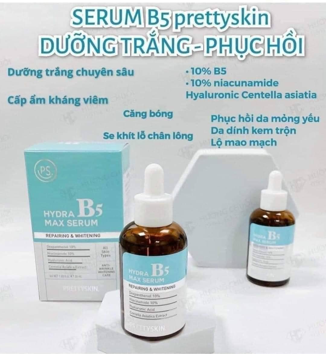 Serum B5 Phục Hồi Da PrettySkin cấp nước dưỡng ẩm phục hồi da vô cùng hiệu quả Serum B5 Phục Hồi Da PrettySkin cấp nước dưỡng ẩm phục hồi da vô cùng hiệu quả