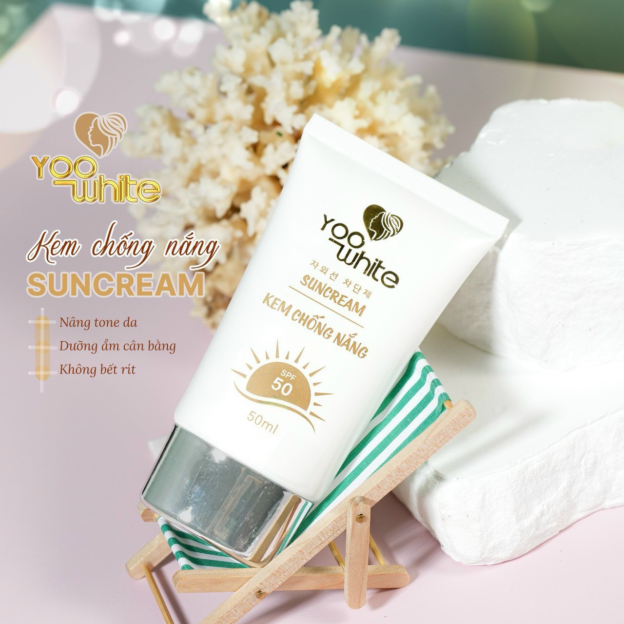 Trọn bộ nám tàn nhang siêu trắng nhà Yoo White Trọn bộ nám tàn nhang siêu trắng nhà Yoo White