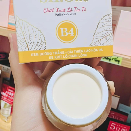 Kem Face Dưỡng Trắng Chống Lão Hoá B4 SH One Vàng Chiết Xuất Lá Tía Tô Kem Face Dưỡng Trắng Chống Lão Hoá B4 SH One Vàng Chiết Xuất Lá Tía Tô