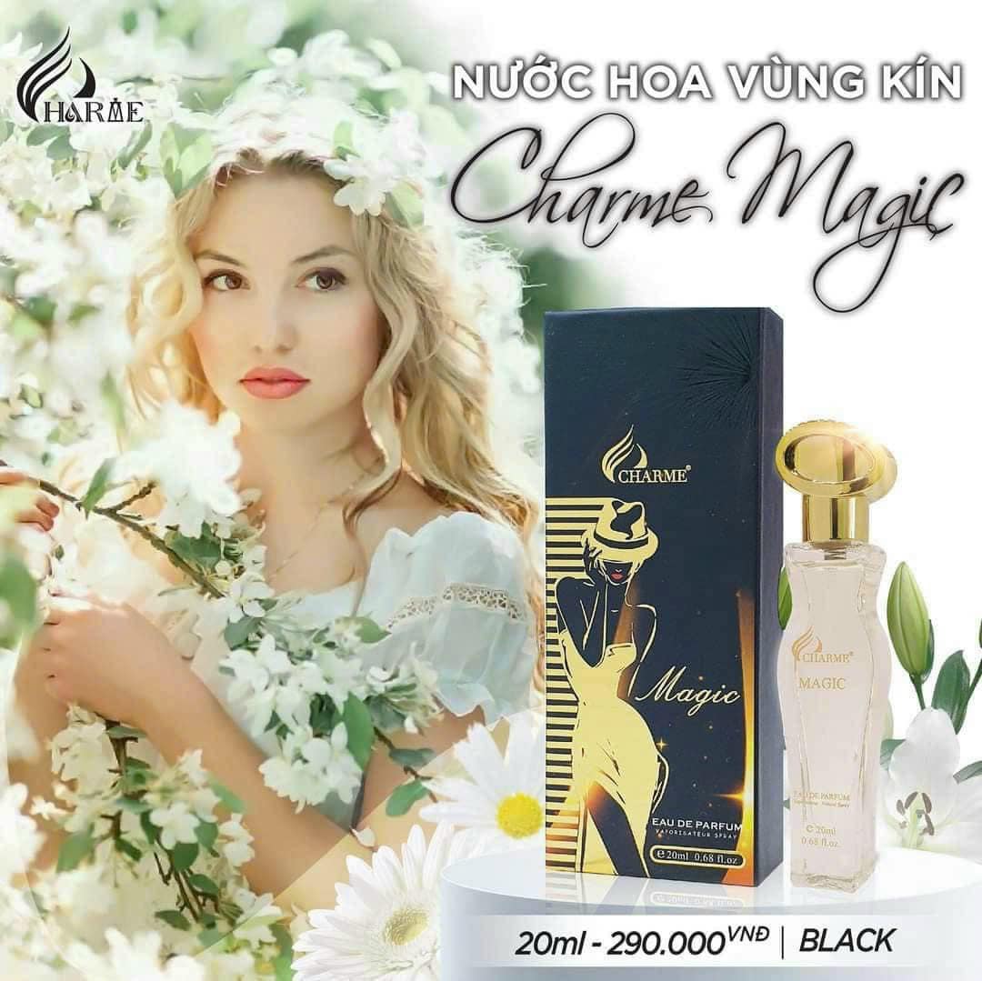 Nước Hoa Vùng Kín Charme Magic Đen hương thơm quyến rũ cho vùng kín Nước Hoa Vùng Kín Charme Magic Đen hương thơm quyến rũ cho vùng kín