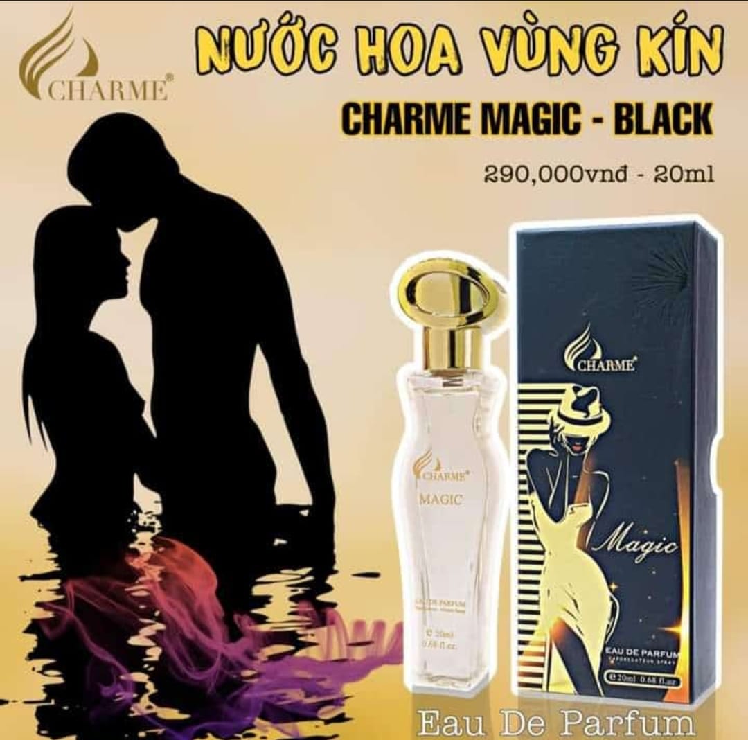Nước Hoa Vùng Kín Charme Magic Đen hương thơm quyến rũ cho vùng kín Nước Hoa Vùng Kín Charme Magic Đen hương thơm quyến rũ cho vùng kín