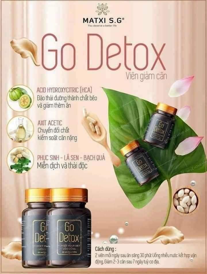 Giảm Cân Go Detox giảm cân đẹp da Giảm Cân Go Detox giảm cân đẹp da