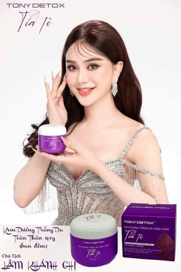 Kem Body Tía Tô Tony Detox trắng hồng mịn màng