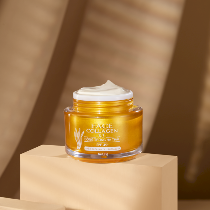 Kem Face Collagen X3 TN Đông Trùng Hạ Thảo Ban Ngày Mỹ Phẩm Đông Anh 15g Kem Face Collagen X3 TN Đông Trùng Hạ Thảo Ban Ngày Mỹ Phẩm Đông Anh 15g
