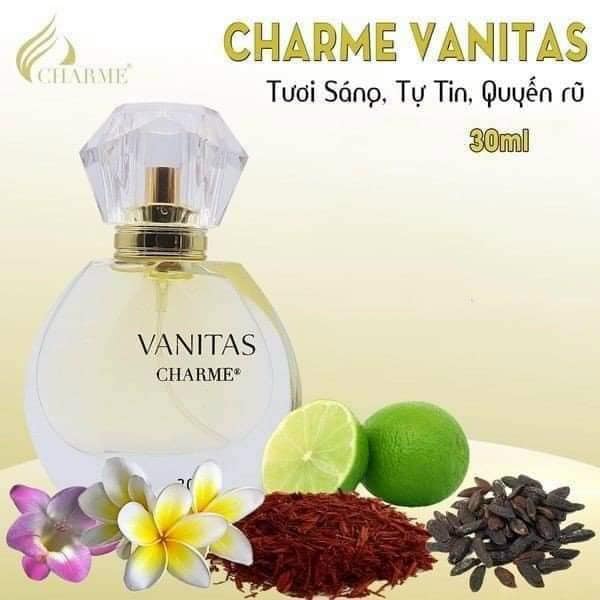 Nước hoa Charme Vanitas 30ml Dành cho các bạn nữ trẻ trung năng động Nước hoa Charme Vanitas 30ml Dành cho các bạn nữ trẻ trung năng động