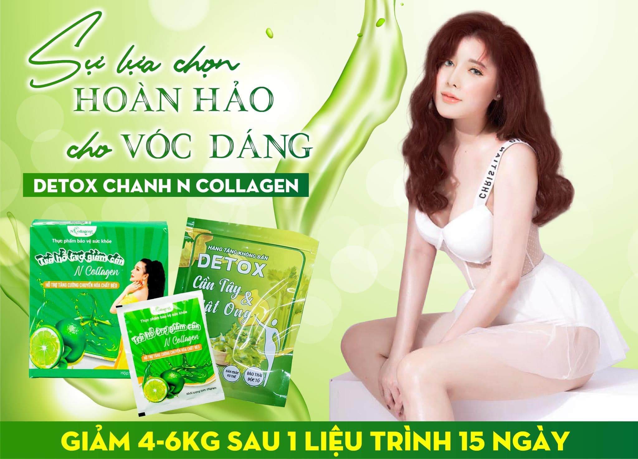 Detox Chanh Giảm Cân N Collagen giúp da đẹp dáng thon Detox Chanh Giảm Cân N Collagen giúp da đẹp dáng thon