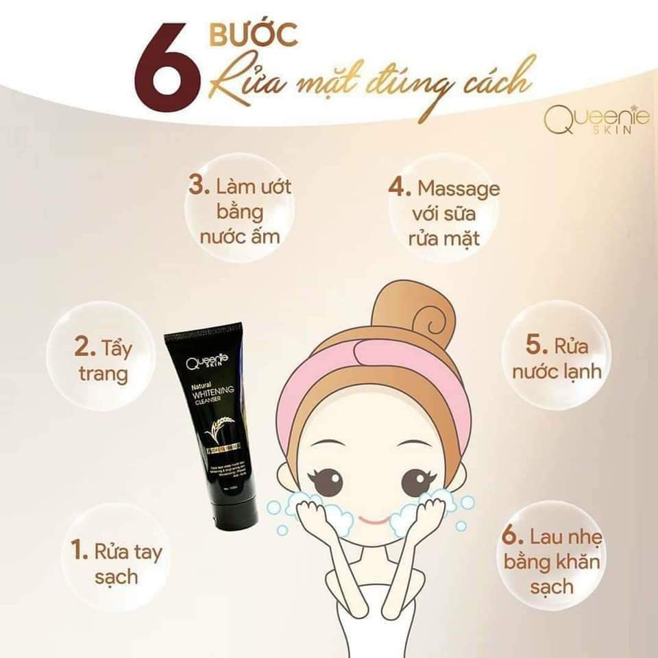 Sữa rửa mặt Mầm Gạo Queenie Skin Sữa rửa mặt Mầm Gạo Queenie Skin