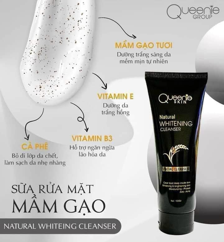Sữa rửa mặt Mầm Gạo Queenie Skin Sữa rửa mặt Mầm Gạo Queenie Skin