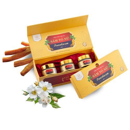 Viên Uống Sâm Tố Nữ Collagen Puecolazen lưu giữ thanh xuân rạng ngời nhan sắc