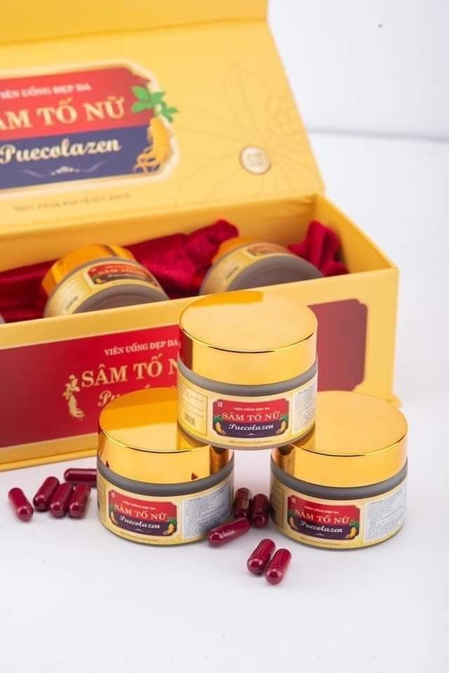 Viên Uống Sâm Tố Nữ Collagen Puecolazen lưu giữ thanh xuân rạng ngời nhan sắc Viên Uống Sâm Tố Nữ Collagen Puecolazen lưu giữ thanh xuân rạng ngời nhan sắc