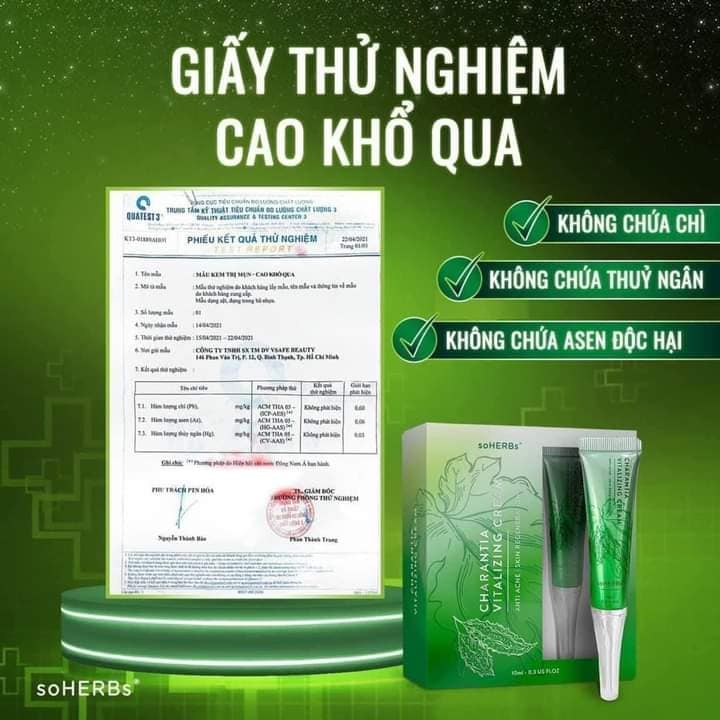 Cao Khổ Qua Giảm Mụn Soherbs Sản phẩm Mụn Best Seller Soherbs nhà hót top top Cao Khổ Qua Giảm Mụn Soherbs Sản phẩm Mụn Best Seller Soherbs nhà hót top top