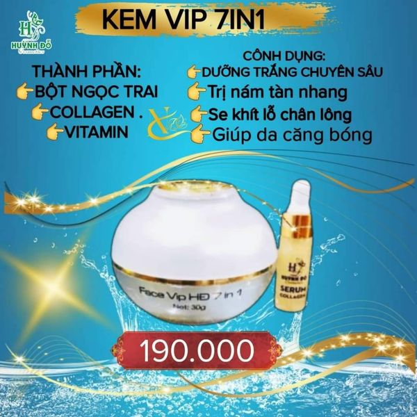 Kem Face Vip 7IN1 Huỳnh Đỗ Kem Face Vip 7IN1 Huỳnh Đỗ