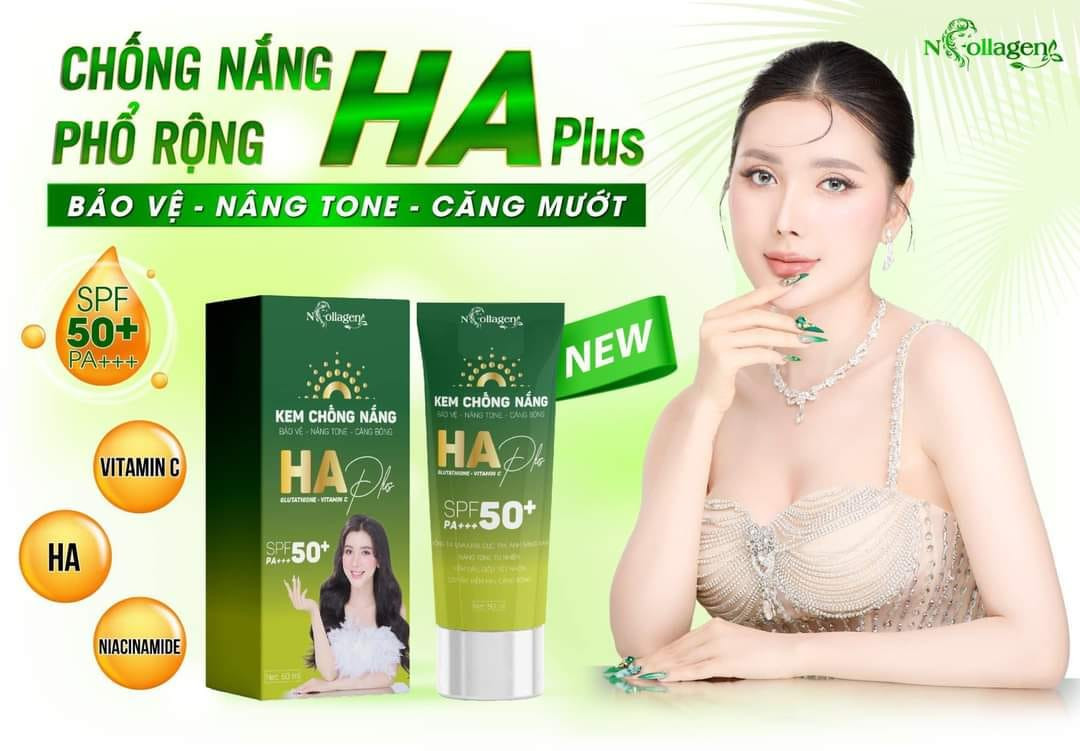 Kem Chống Nắng HA Plus N Collagen Nâng Tone Chính Hãng Kem Chống Nắng HA Plus N Collagen Nâng Tone Chính Hãng