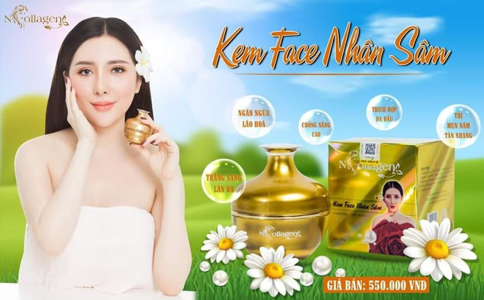 Kem Face Nhân Sâm vàng N Collagen Chính hãng Kem Face Nhân Sâm vàng N Collagen Chính hãng