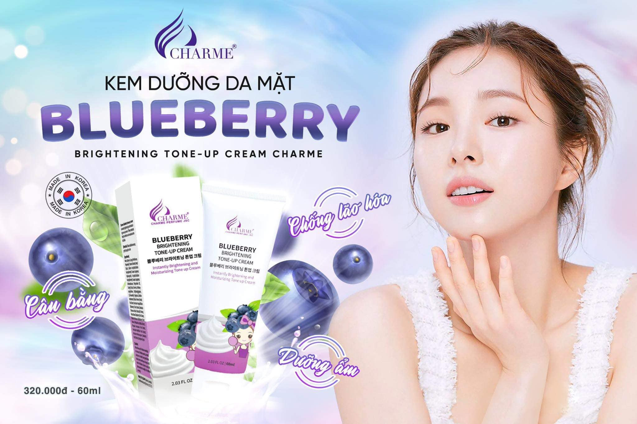 Kem Face Charme Blueberry 60ml Kem Face Charme Blueberry 60ml