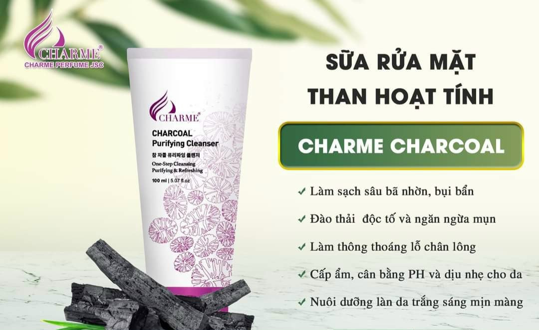 Sữa Rửa Mặt Charme Charcoal Than Hoạt Tính Sữa Rửa Mặt Charme Charcoal Than Hoạt Tính