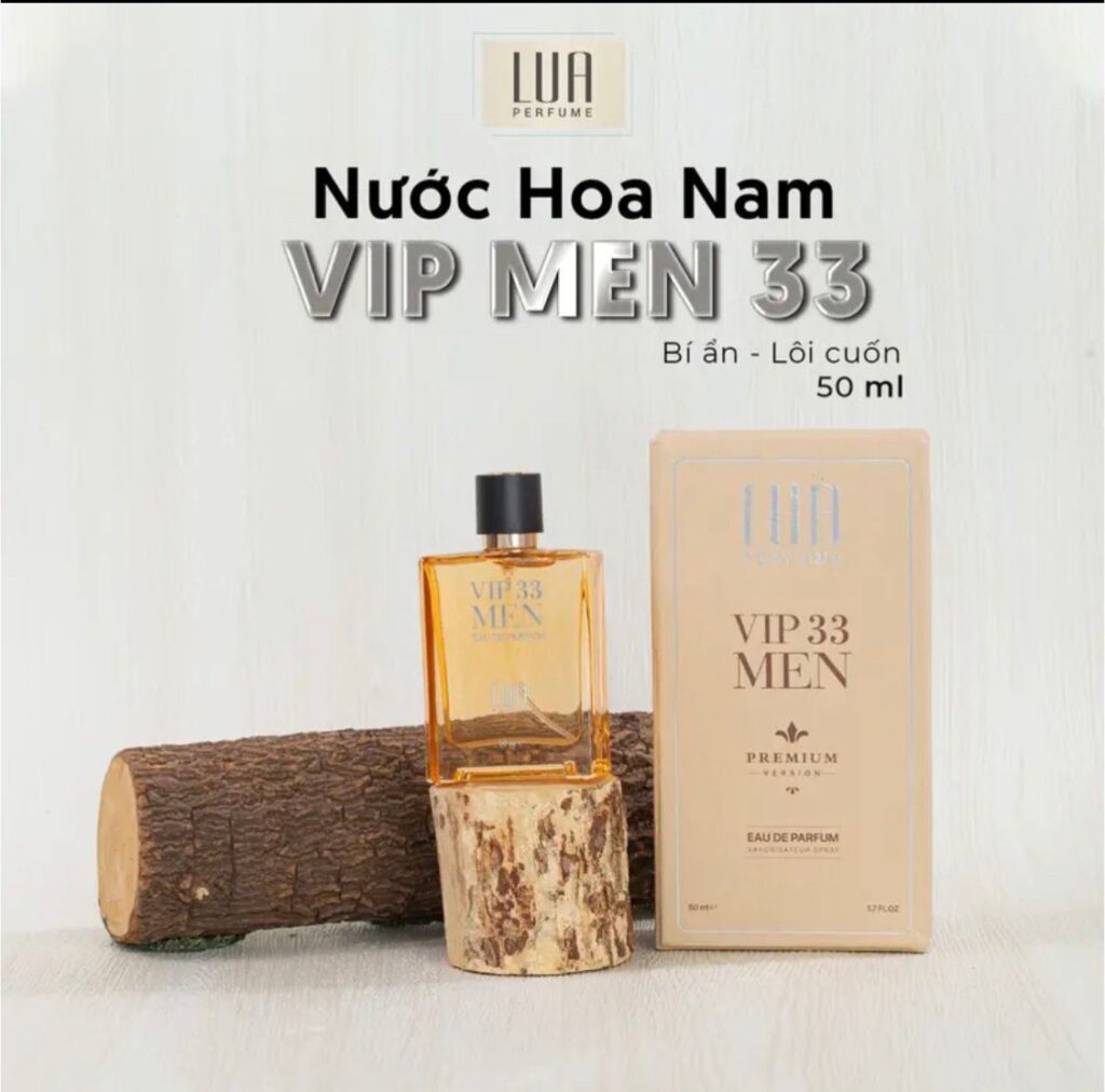 Nước hoa Lua Vip 33 Men 50ml được lấy cảm hứng từ những chàng trai bụi bặm