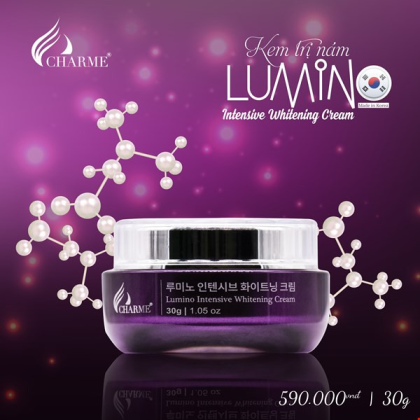 Kem Nám Hàn Quốc Charme Lumino Intensive Whitening Cream điều trị hiệu quả cho tất cả các dạng nám tàn nhang và đốm nâu Kem Nám Hàn Quốc Charme Lumino Intensive Whitening Cream điều trị hiệu quả cho tất cả các dạng nám tàn nhang và đốm nâu