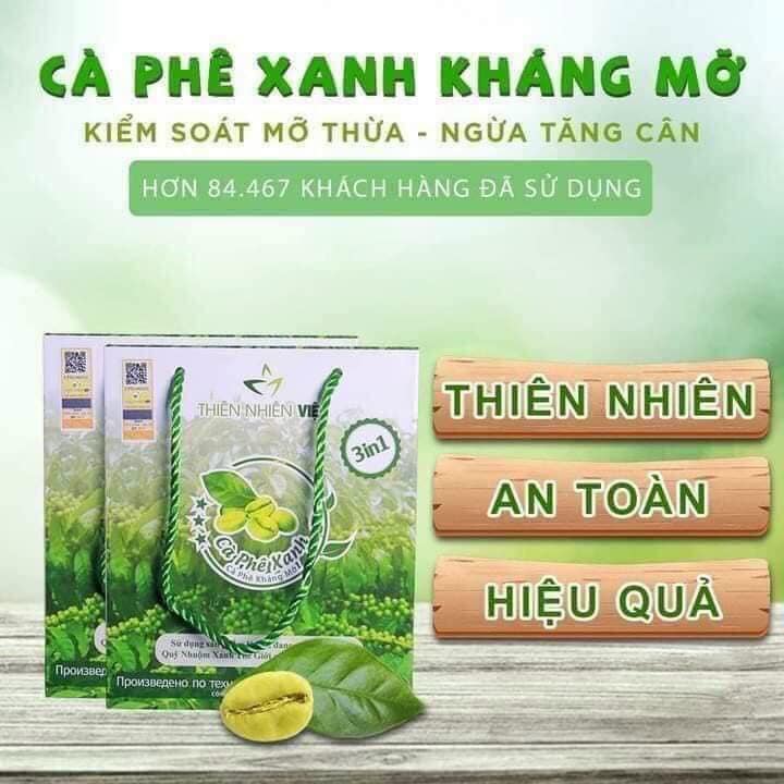 Cafe xanh giảm cân tự nhiên an toàn kháng mỡ Cafe xanh giảm cân tự nhiên an toàn kháng mỡ