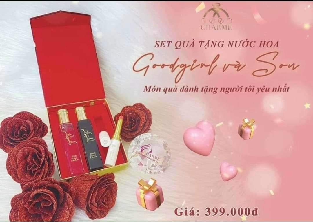 Set Nước Hoa Goodgirl Và Son Môi Cao Cấp Good Charme Với thiết kế chai thon nhỏ gọn tiện lợi và đầy tinh tế Set Nước Hoa Goodgirl Và Son Môi Cao Cấp Good Charme Với thiết kế chai thon nhỏ gọn tiện lợi và đầy tinh tế