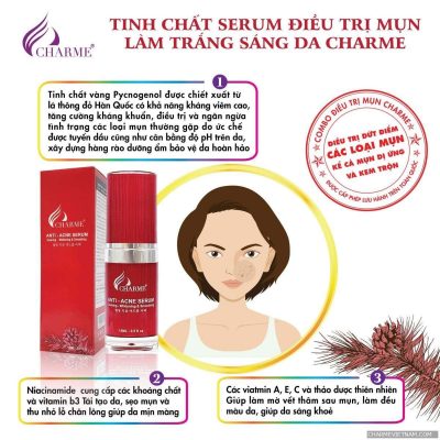 Serum Mụn Hàn Quốc Charme Anti Acne 15ml Serum Mụn Hàn Quốc Charme Anti Acne 15ml