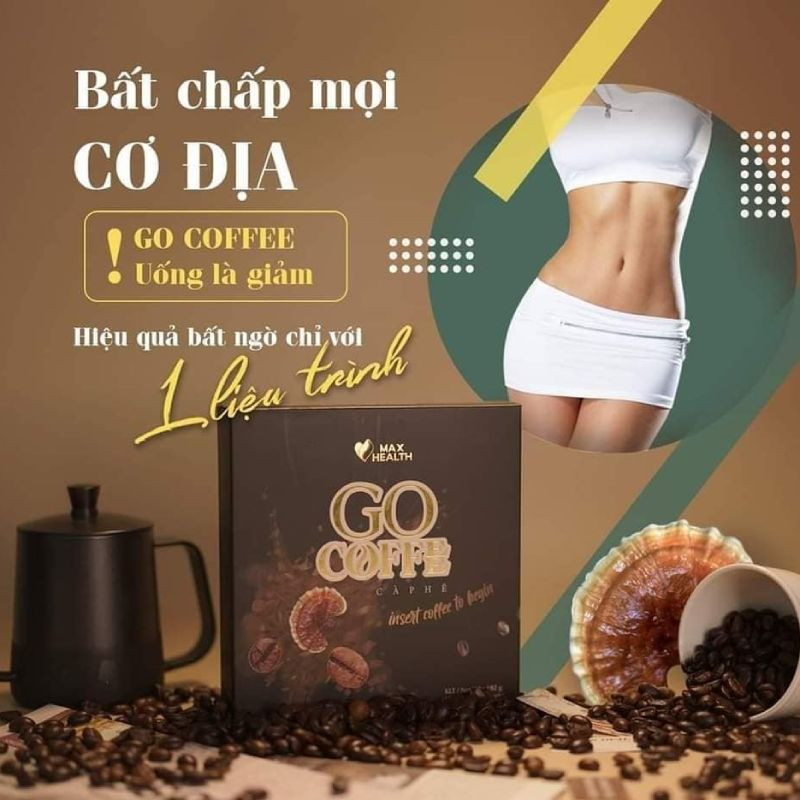 Cafe giảm Cân Go Coffe Max Health Xóa Mã Hộp Lớn 12 Gói chính hãng Cafe giảm Cân Go Coffe Max Health Xóa Mã Hộp Lớn 12 Gói chính hãng