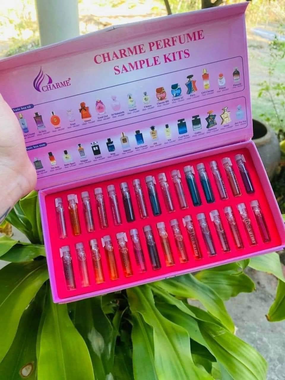 Bộ Test Nước Hoa Charme Sample Kits 30 Mùi Bộ Test Nước Hoa Charme Sample Kits 30 Mùi