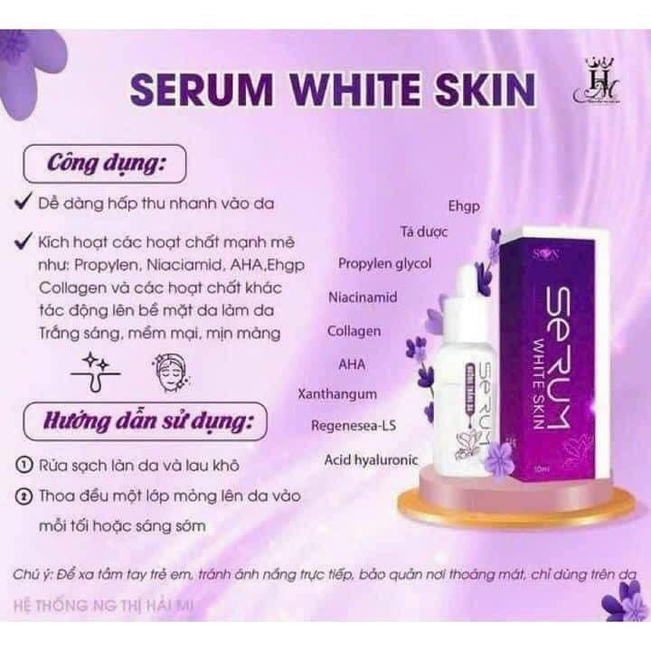 Serum White Son Cosmetic Chính Hãng Tinh Chất Dưỡng Da Trắng Sáng Mịn Màng Serum White Son Cosmetic Chính Hãng Tinh Chất Dưỡng Da Trắng Sáng Mịn Màng