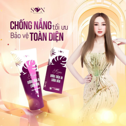 Kem Chống Nắng Dưỡng Trắng Son Cosmetic Chính Hãng - Chống Nắng Nâng Tone Kiềm Dầu