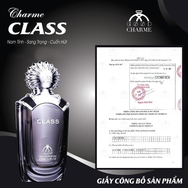 Charme Class là dòng nước hoa nam Charme Với tông mùi nam tính sang trọng cuốn hút Charme Class là dòng nước hoa nam Charme Với tông mùi nam tính sang trọng cuốn hút