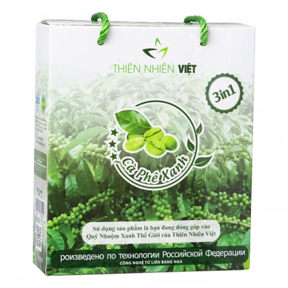 Cà Phê Xanh Thiên Nhiên Việt Hộp Nhỏ 10 Gói Combo 2 Hộp là dòng sản phẩm đặc biệt của Thiên Nhiên Việt Cà Phê Xanh Thiên Nhiên Việt Hộp Nhỏ 10 Gói Combo 2 Hộp là dòng sản phẩm đặc biệt của Thiên Nhiên Việt