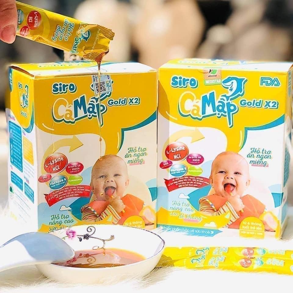 Si rô Cá Mập Gold X2_ giúp bé phát triển toàn diện. Si rô Cá Mập Gold X2_ giúp bé phát triển toàn diện.