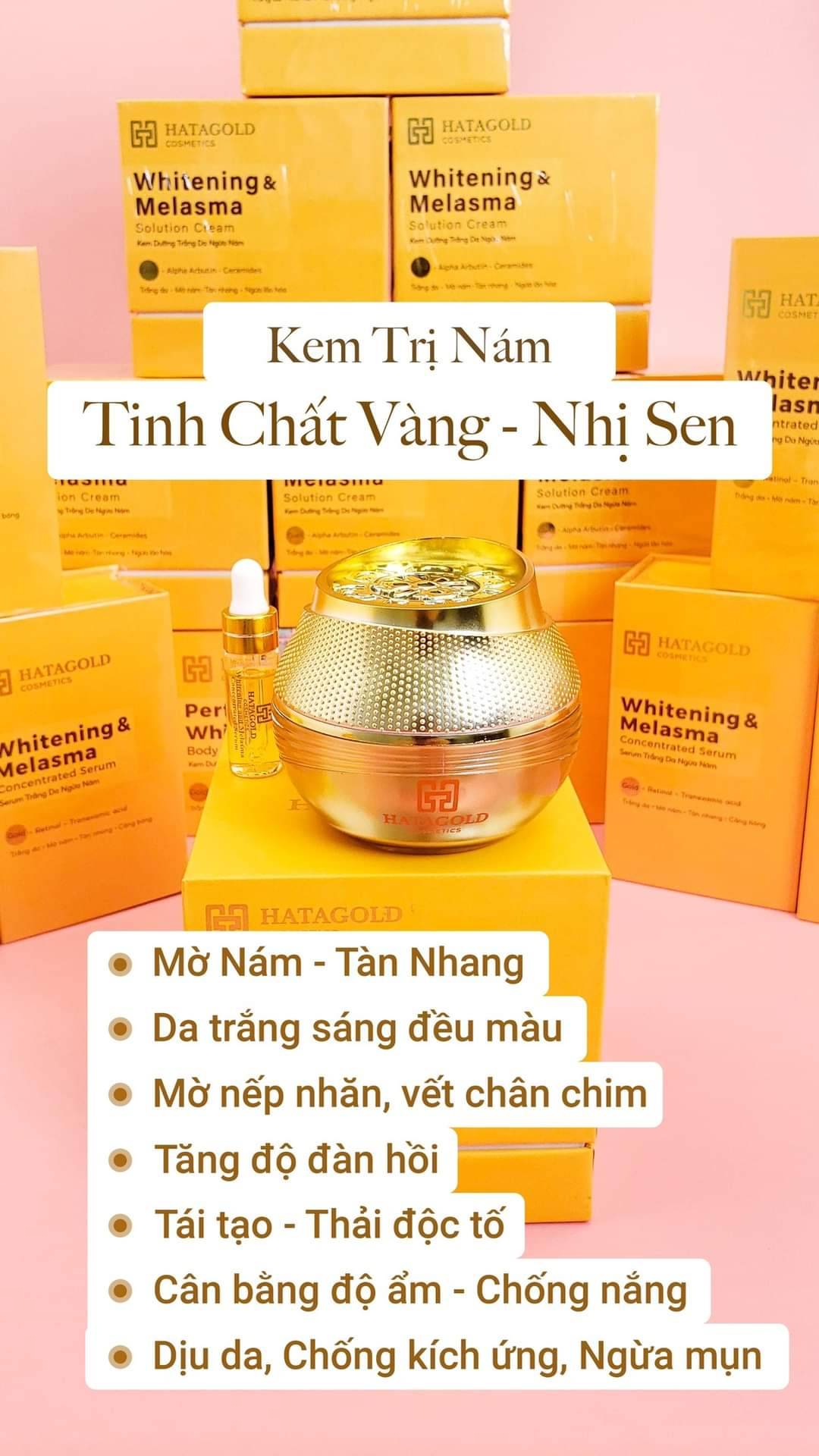Nám da sẽ chẳng còn là nỗi sợ nếu bạn biết đến sản phẩm “Kem dưỡng trắng da trị nám Nano Vàng” của nhà Hatagold Nám da sẽ chẳng còn là nỗi sợ nếu bạn biết đến sản phẩm “Kem dưỡng trắng da trị nám Nano Vàng” của nhà Hatagold
