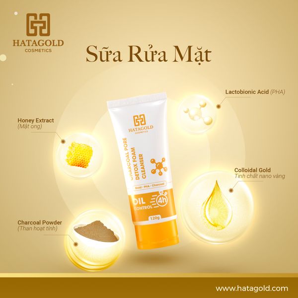 Sữa Rửa Mặt Thải Độc Than Hoạt Tính sẽ giúp Detox Hatagold Sữa Rửa Mặt Thải Độc Than Hoạt Tính sẽ giúp Detox Hatagold