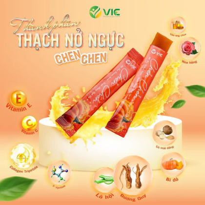 Thạch Bí Đỏ Chen Chen Vic Organic Dạng Hộp 14 gói Thạch Bí Đỏ Chen Chen Vic Organic Dạng Hộp 14 gói